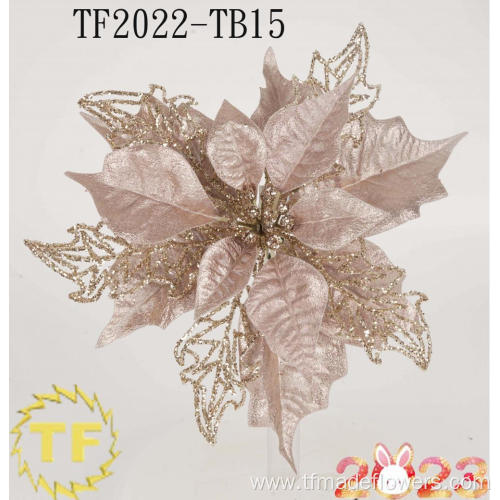 Artificial Christmas Flower Ornaments